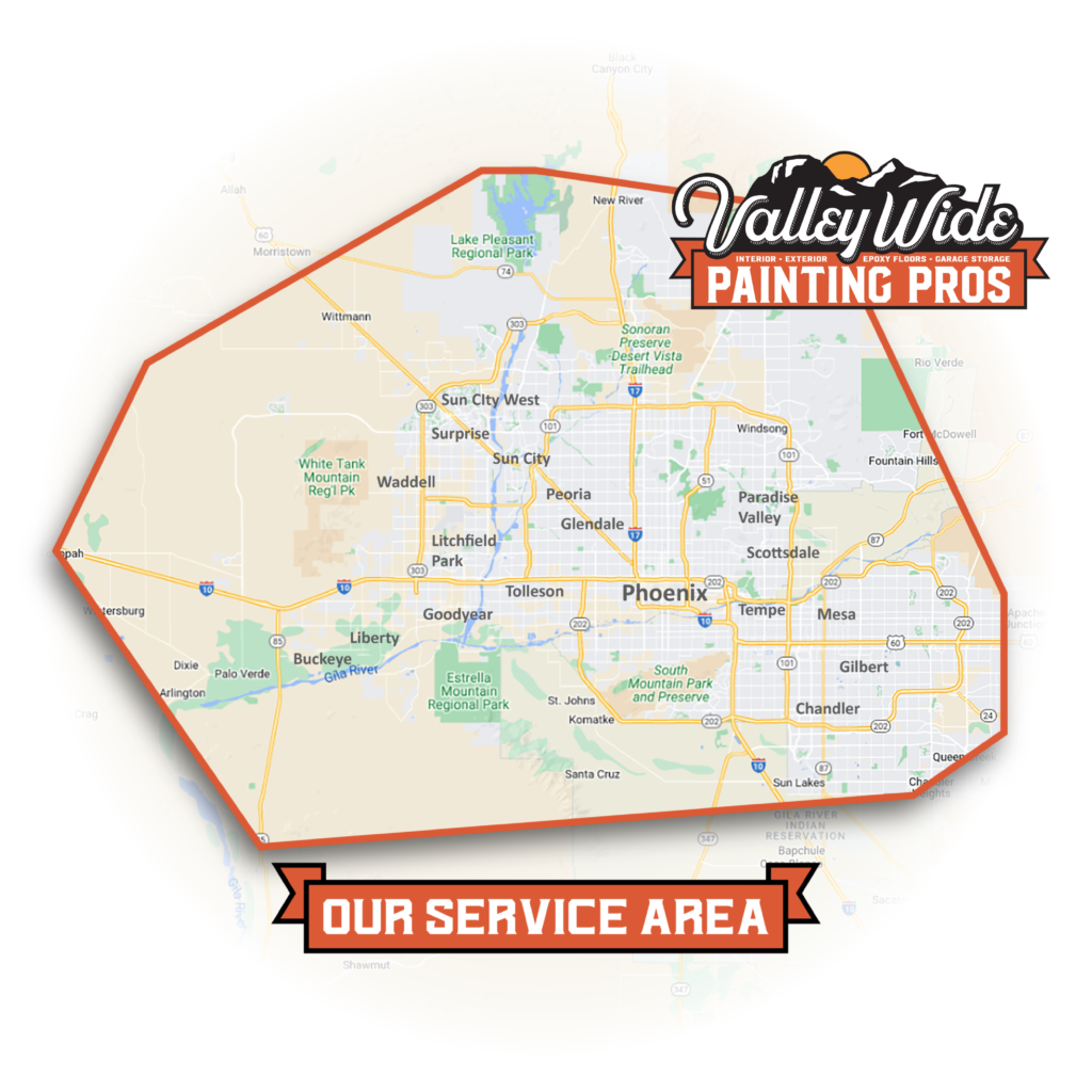 Service area map of the Phoenix Valley